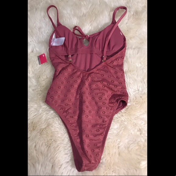 5/$25 Xhilaration One Piece Swimsuit Floral - Picture 2 of 4